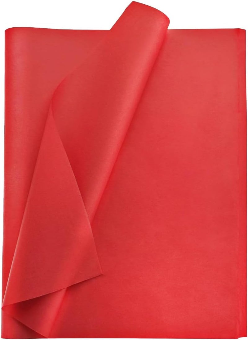 Bobobag 50 Sheets 20"X28" Full Size Red Tissue Paper Bulk for Gift Bags Gift Wrapping Weddings Birthday Showers Arts Craft Party Decoration - Image 1